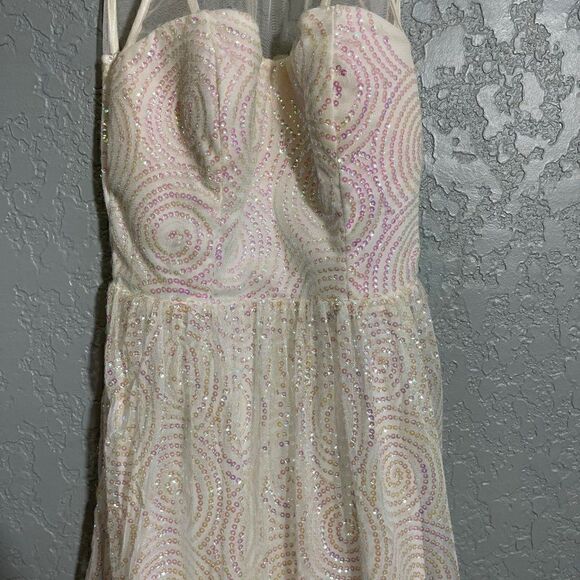 Ruby Rox Womens Sequined Party Pleated Dress - Picture 10 of 11